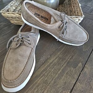 NWOB Steve Madden Sporty Tan Suede Men's Shoes - Size 11.5, 12, & 13